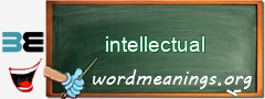 WordMeaning blackboard for intellectual